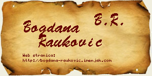 Bogdana Rauković vizit kartica